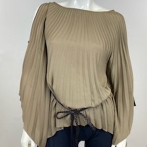 Hot in Hollywood - Boho Pleated Tunic with Belt